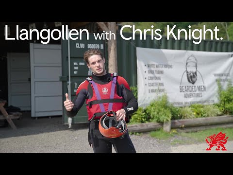 Chris Knight takes to the water in Llangollen, North East Wales.