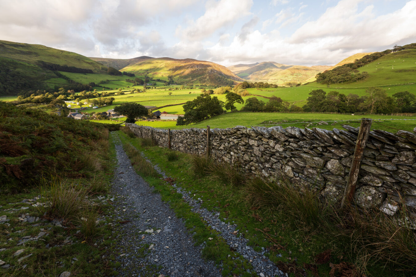 Farm path to bird rock