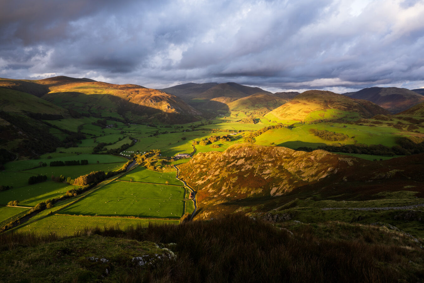 View of the valley from above