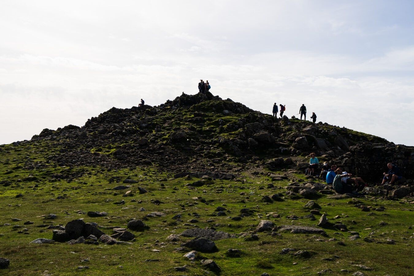 Climbers at the top of Cadair Idris