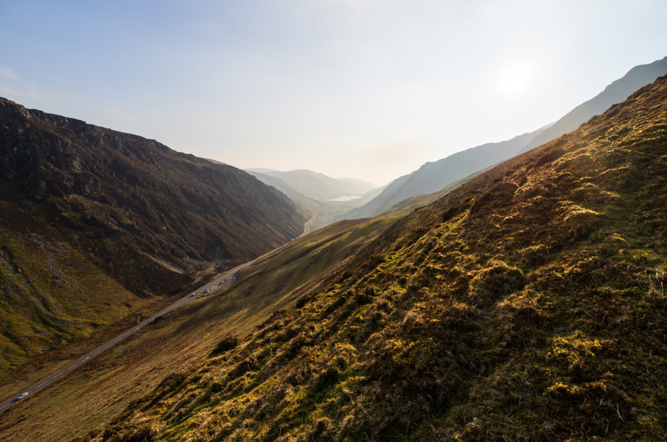 Valley with Talyllyn lake in the background