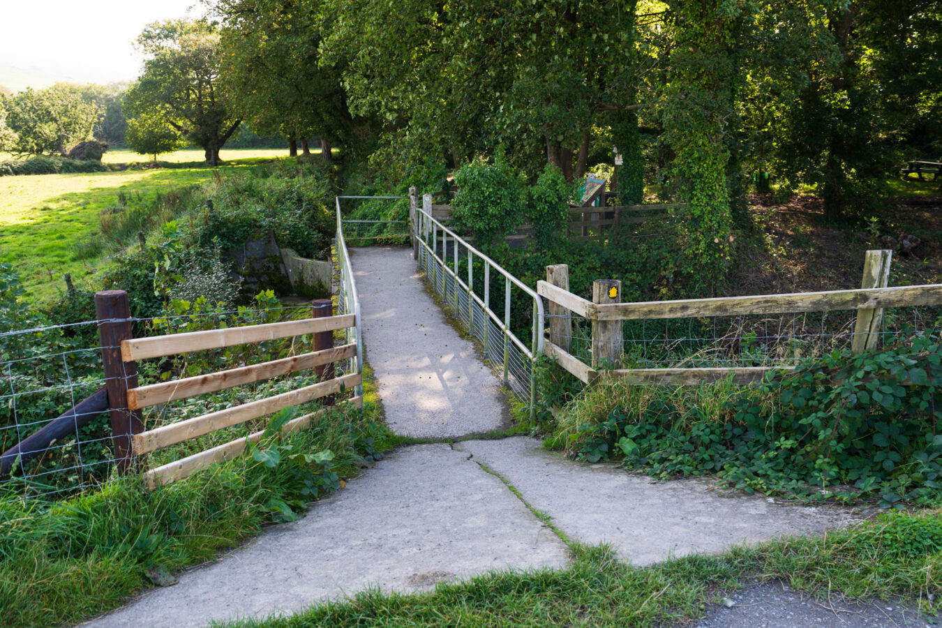 Entrance to Ynysmaengwyn Woodland