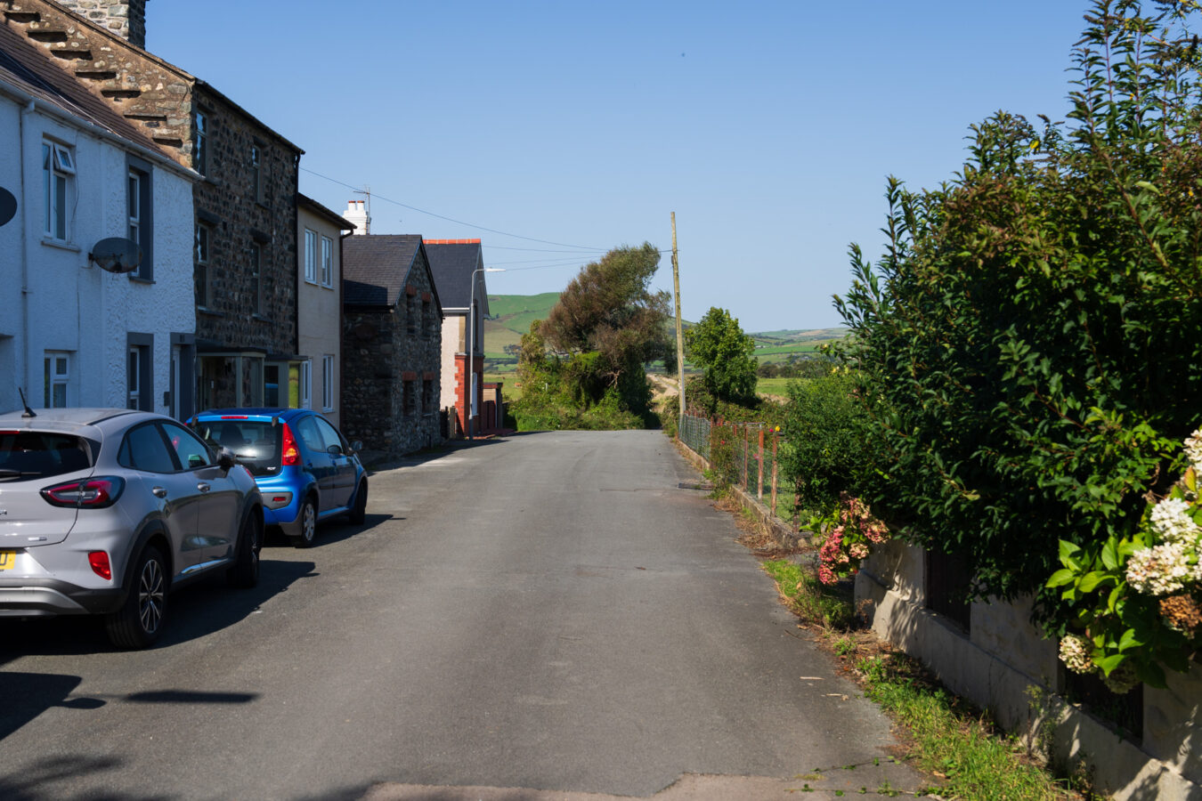 Gwalia road towards the Dysynni river