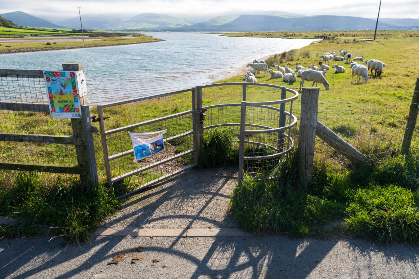 Gate near Bailey bridge.