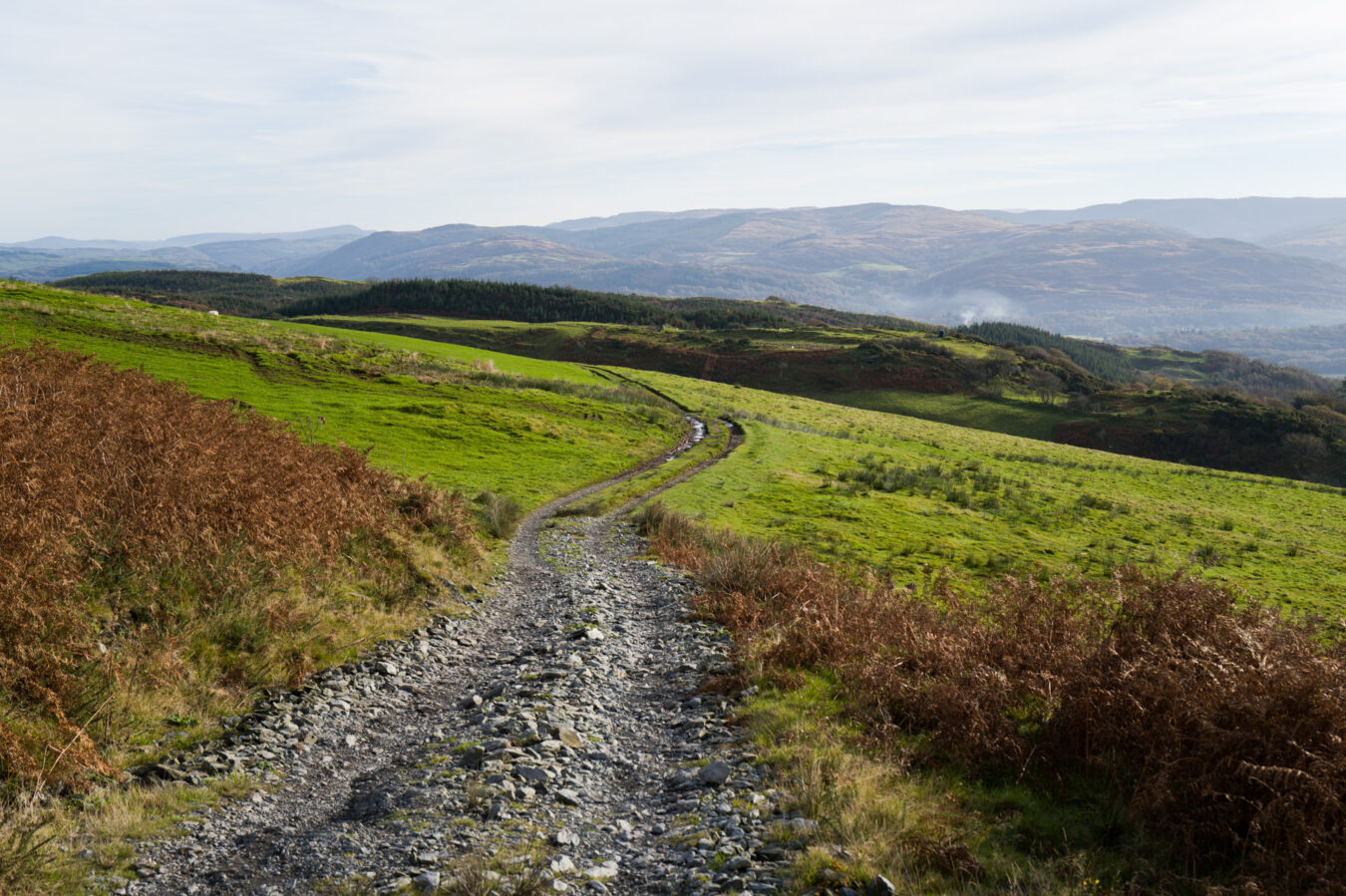 Panorama walk going down