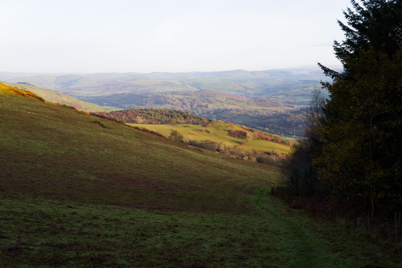 View of the valley from the top