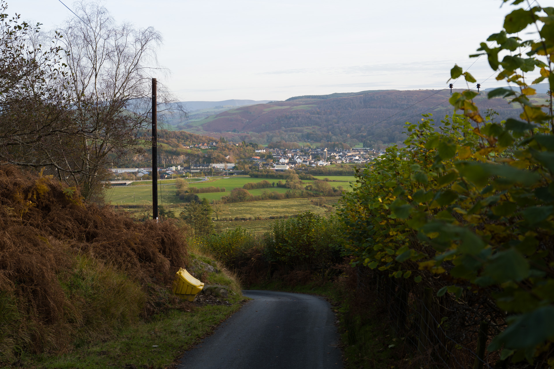 Road down to the A493