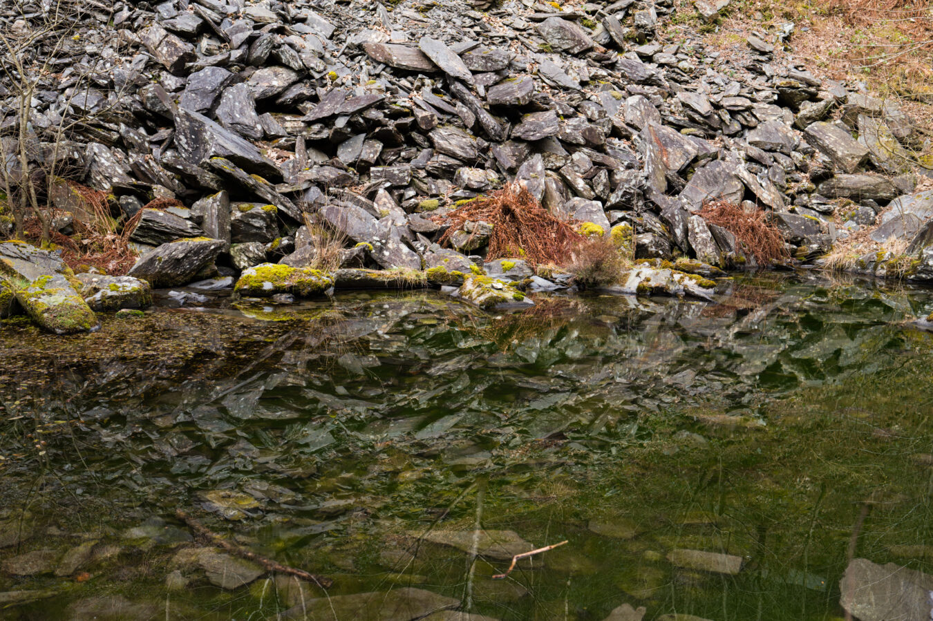 Stone reflections in the water