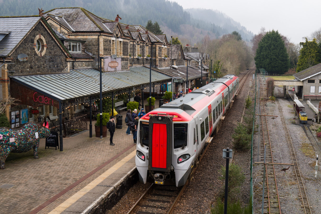 Train at Betws-y-Coed station