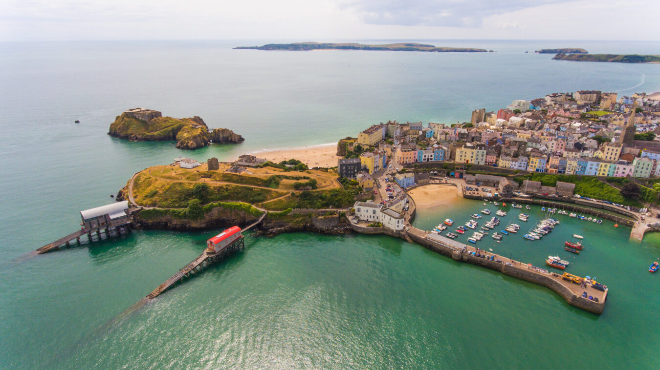 Aerial view of Tenby