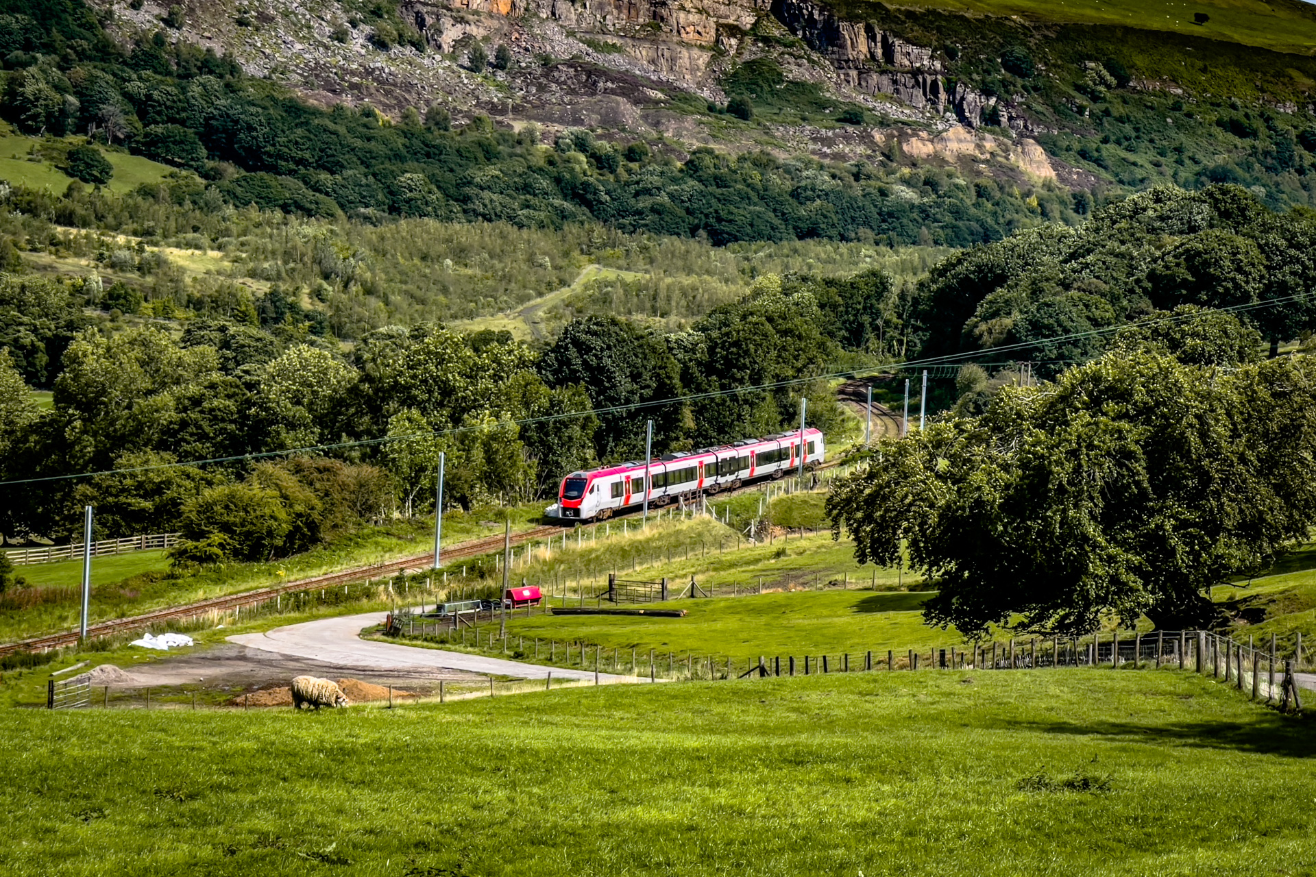 Train in the distance