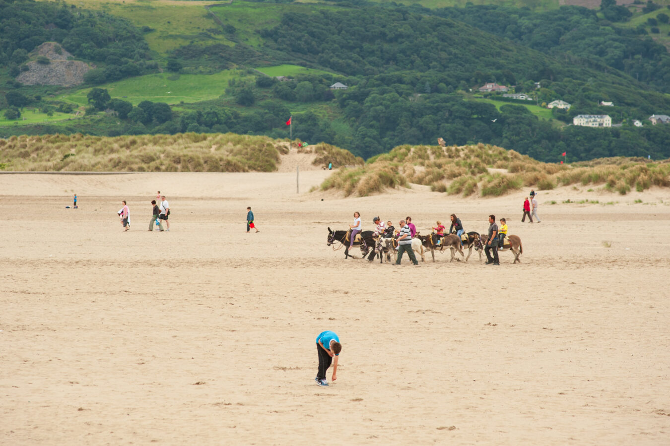 Donkey ride on Barmouth beach
