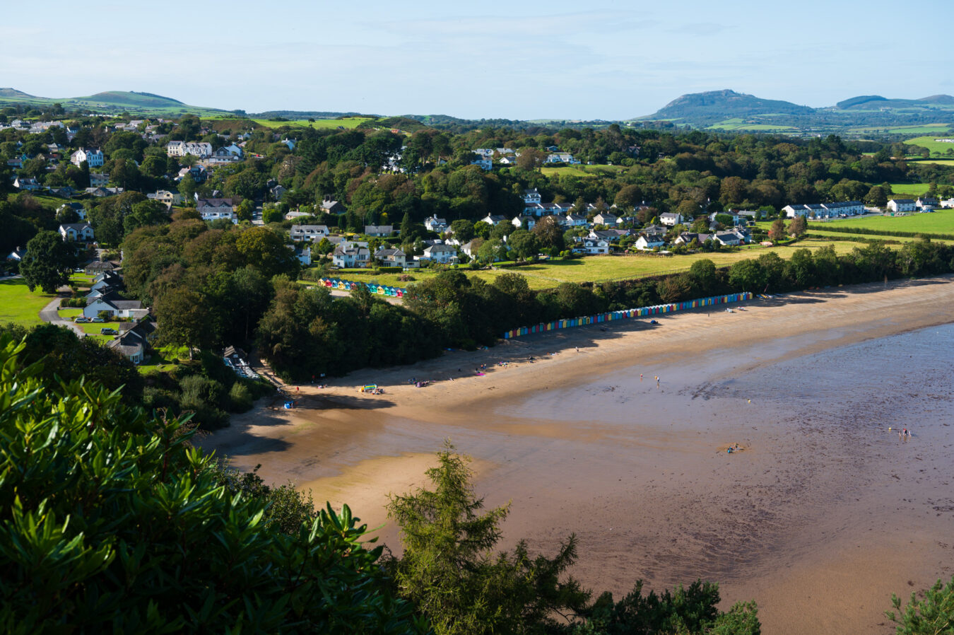 Llanbedrog beach, view from above