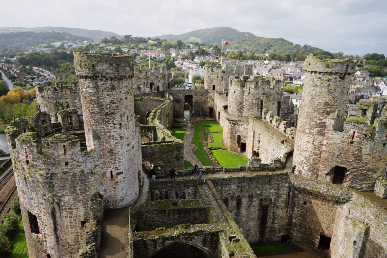Conwy castle, view from one of the towers