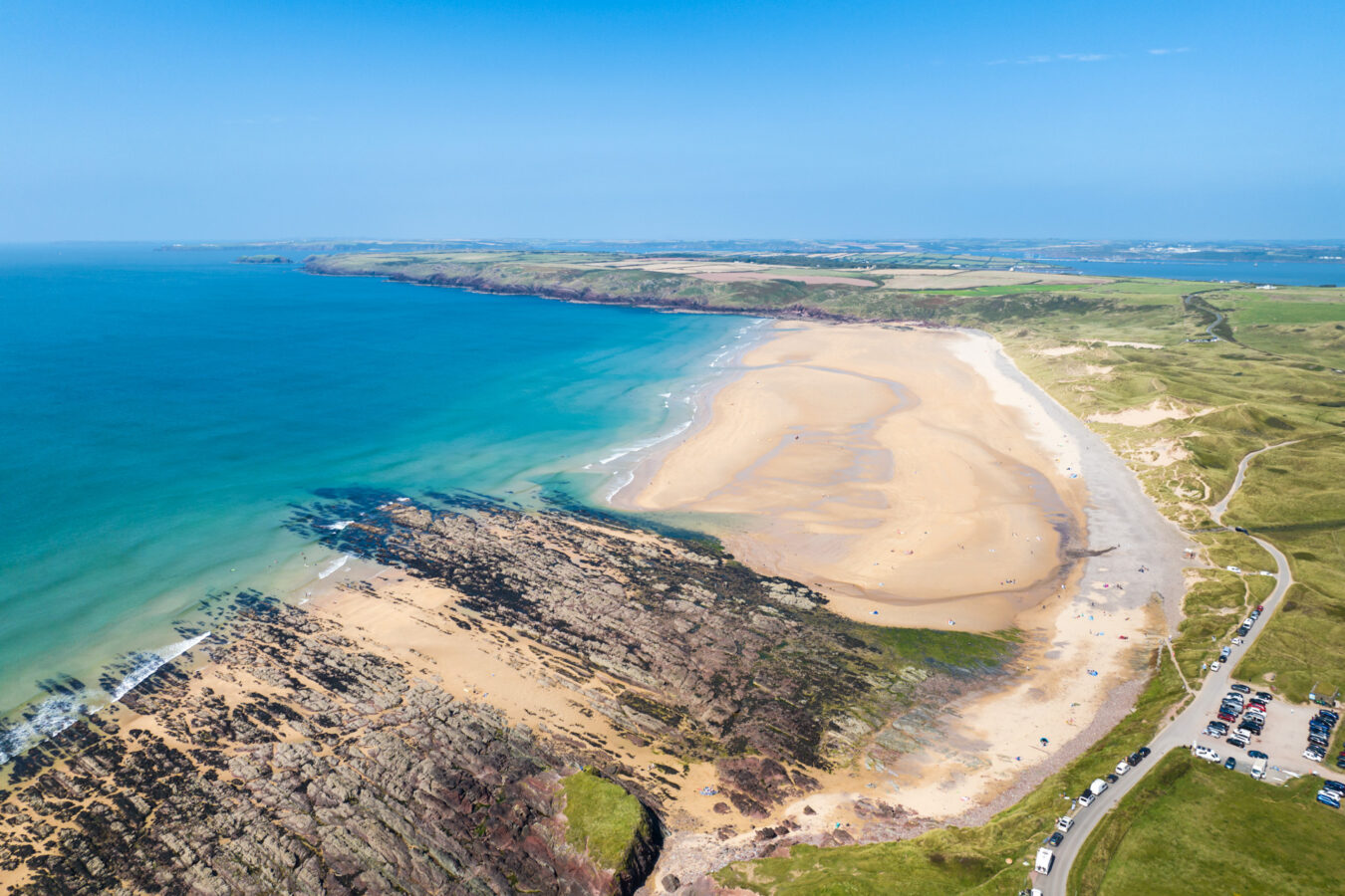 Freshwater West, aerial view
