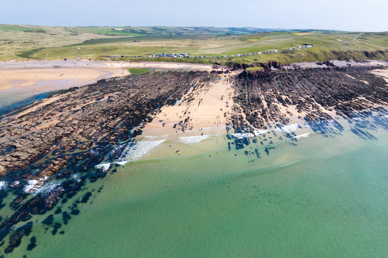 Freshwater West, aerial view