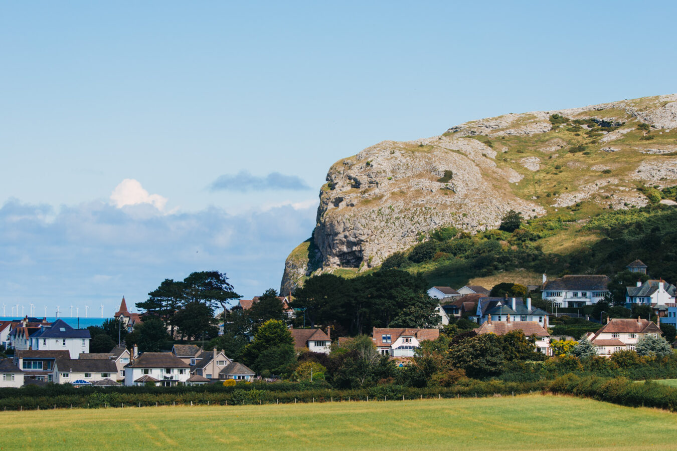 Little Orme as seen from the Owls Trust farm