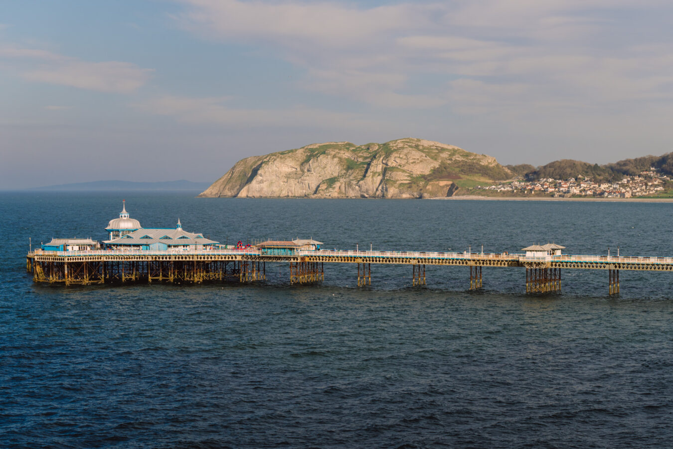 Llandudno pier with Little Orme in the background