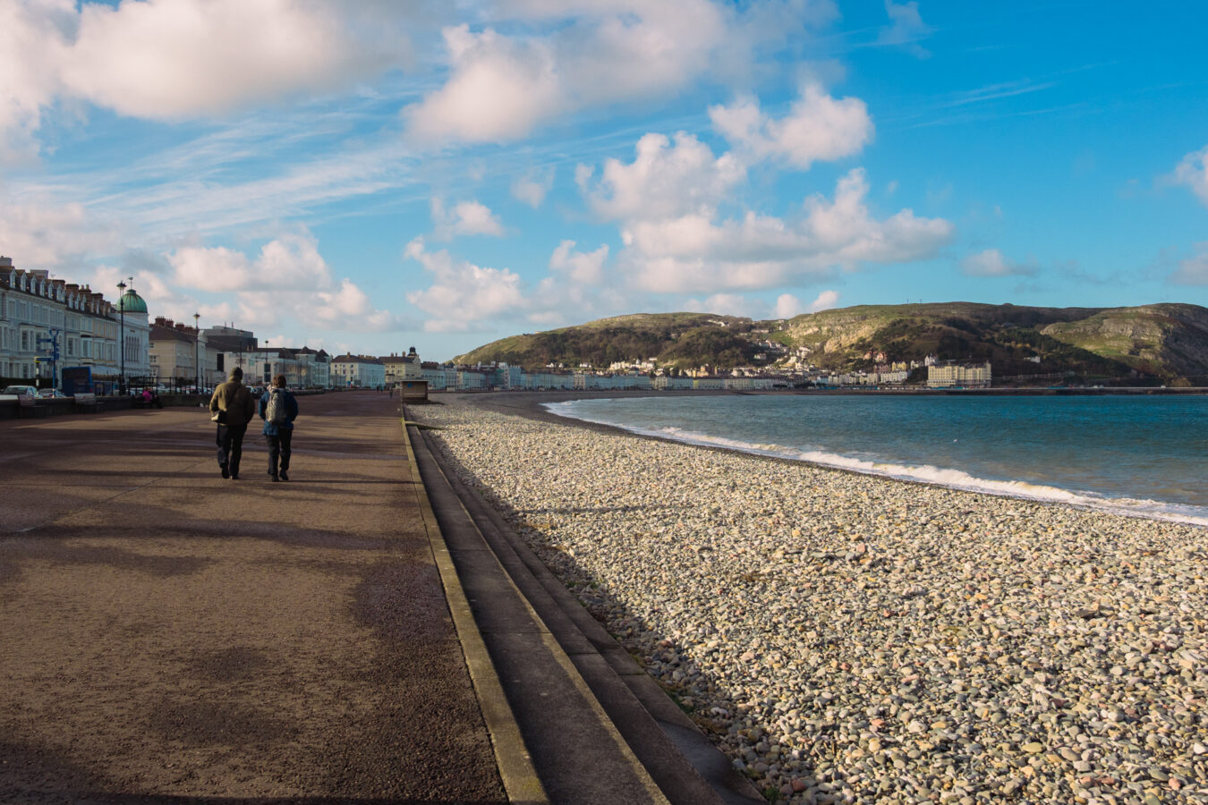 Llandudno promenade on the north shore