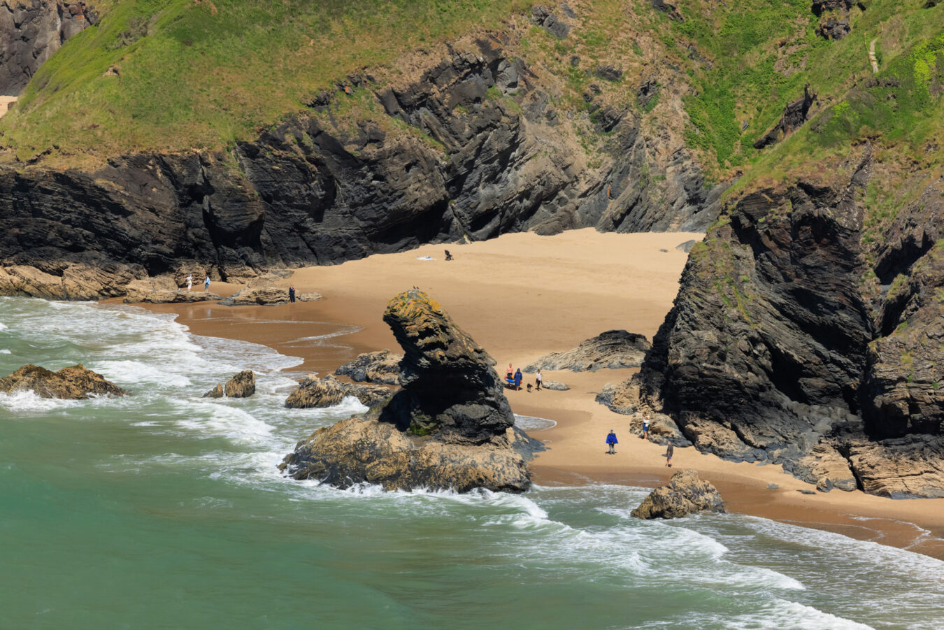 Llangrannog beach