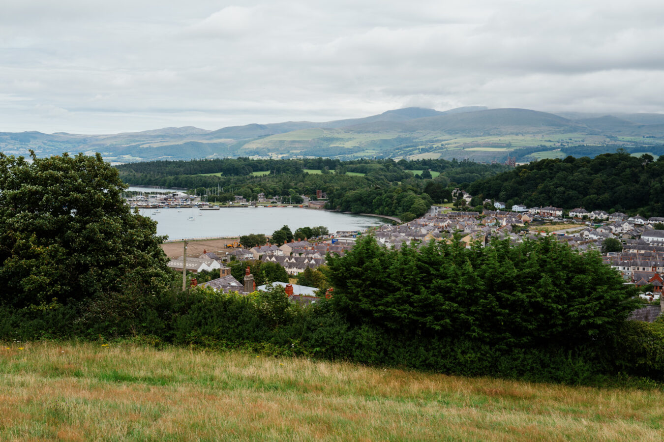 View of Bangor from the top of the circular walk