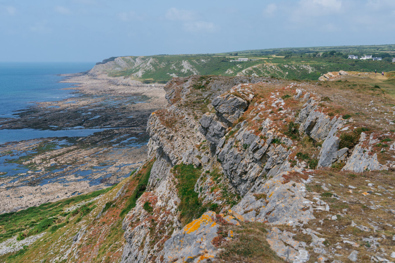 View of the cliff on the west side