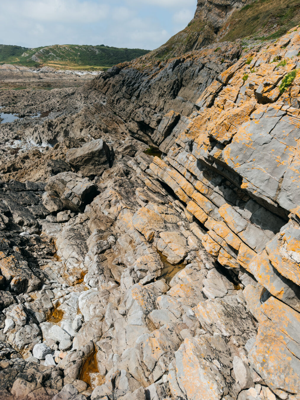 Rock formation near the beach