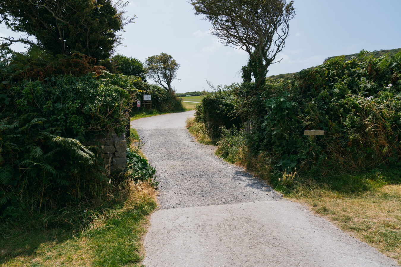 Tarmac path through the campsite