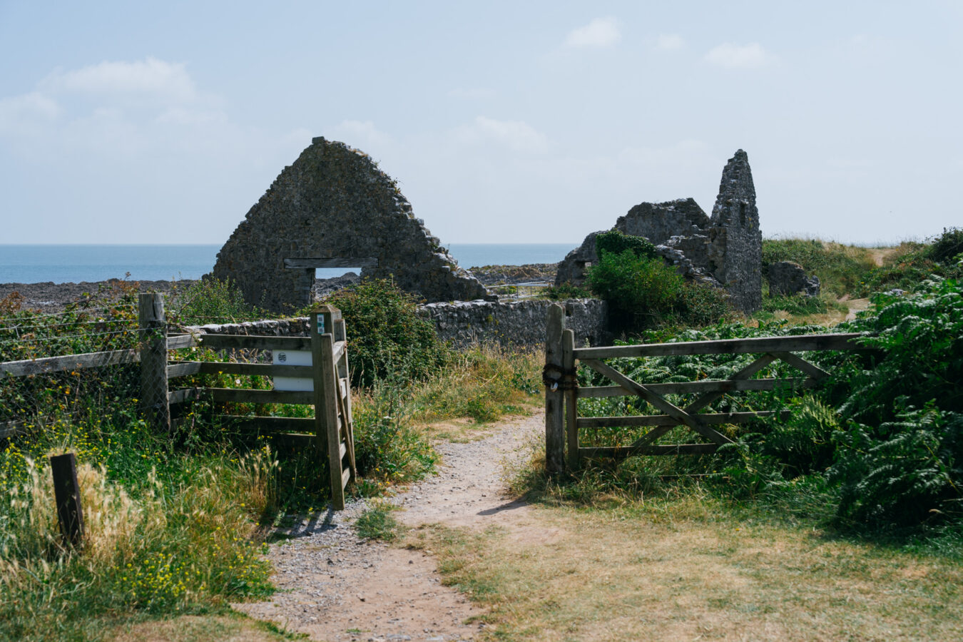 Gate and old salt house