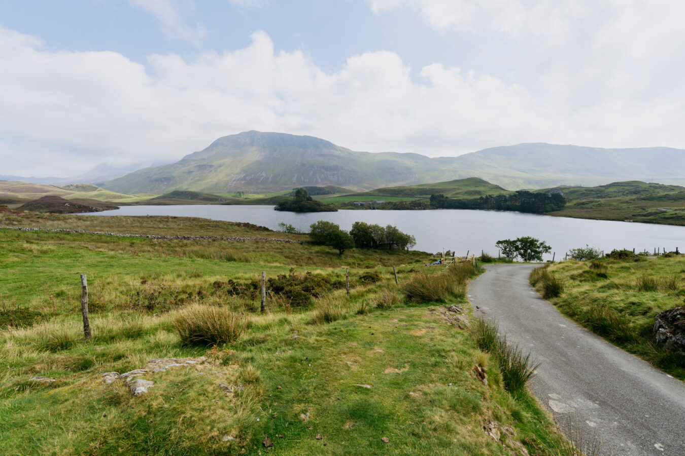 Arriving at the Cregennan Lakes