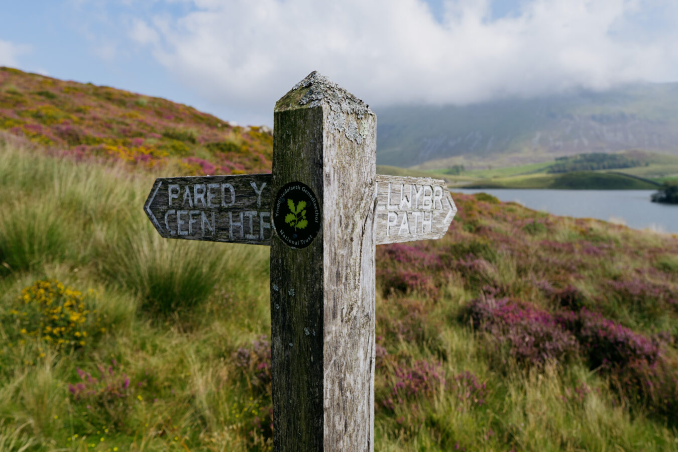 Sign showing two directions