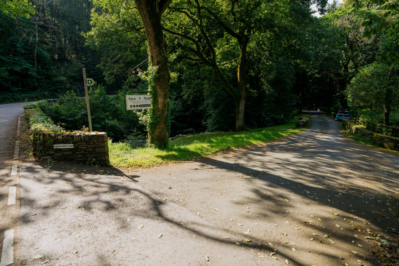 Entrance to the Swn-y-Nant caravan park