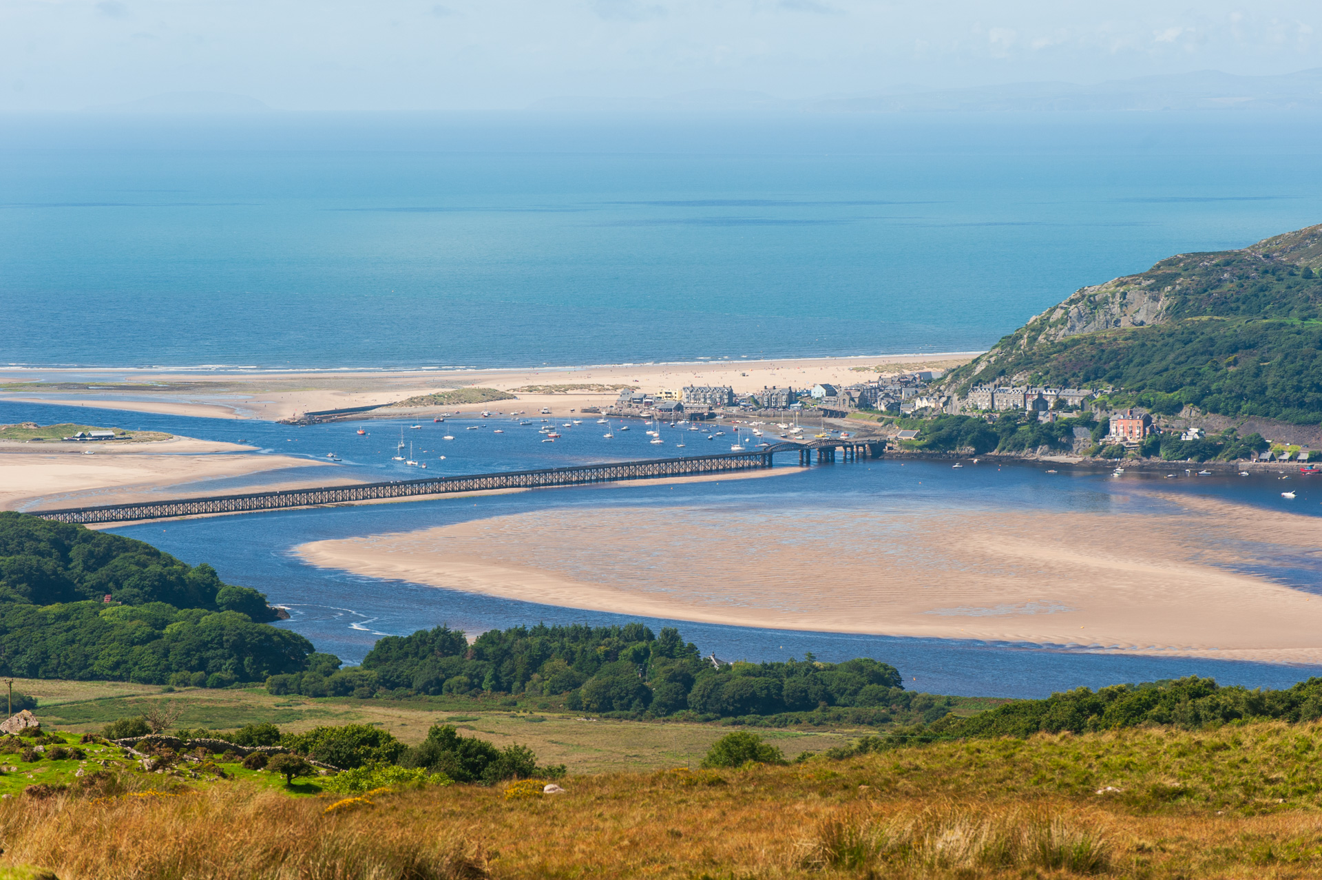 View over Barmouth Bridge