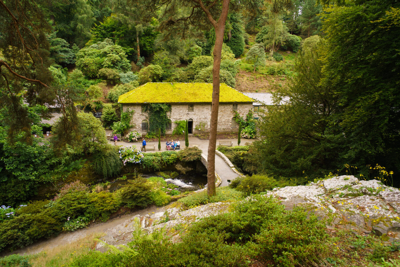 Old mill in Bodnant Garden