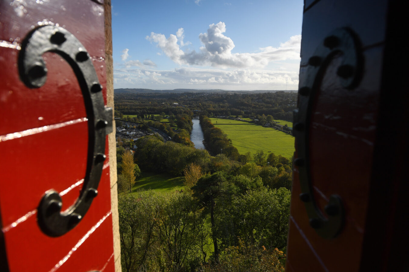 Landscape view from Castell Coch
