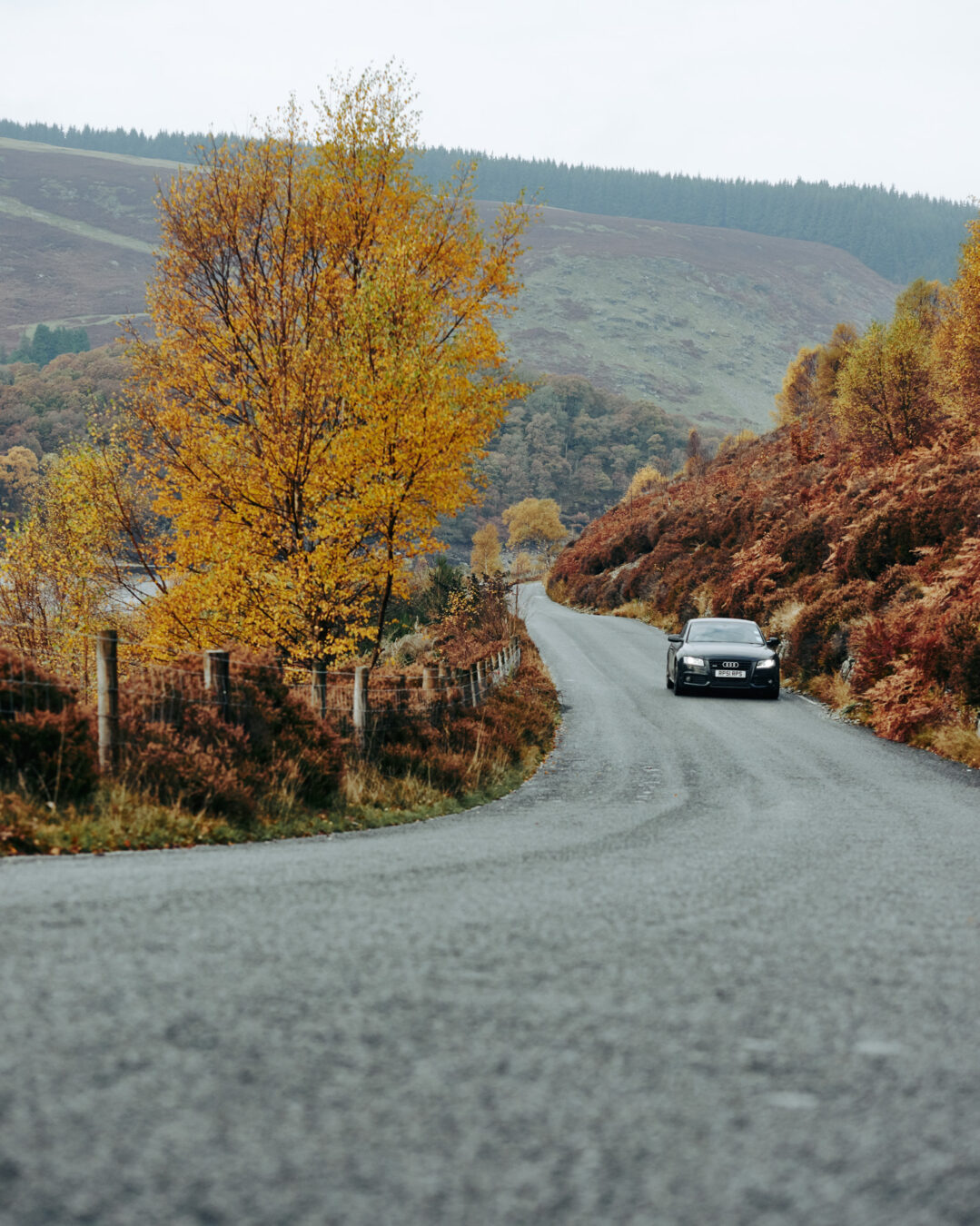 Scenic drive in the Elan Valley