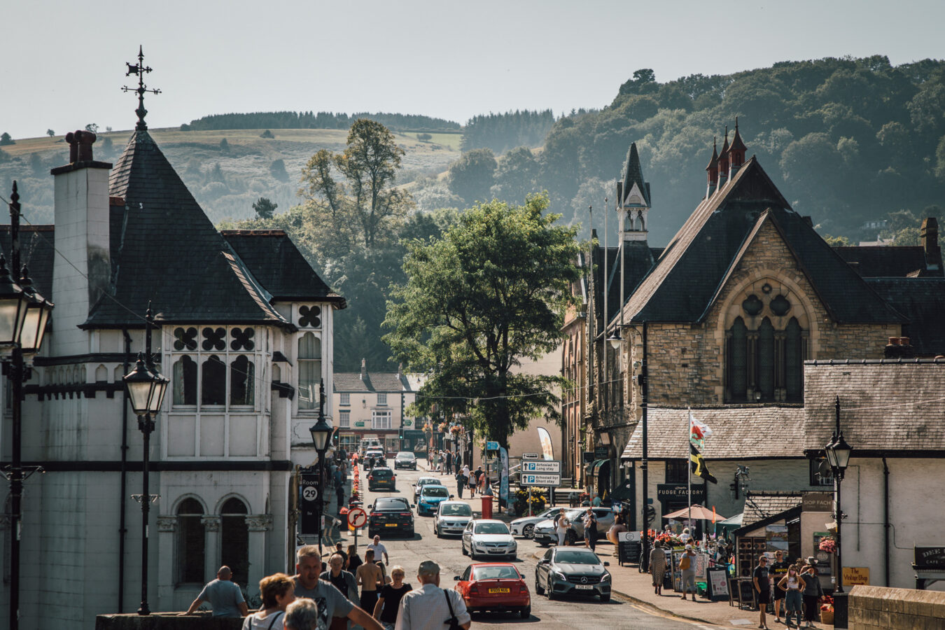 Castle street in Llangollen