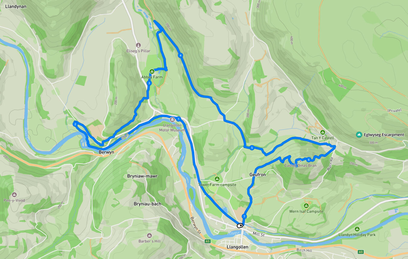 Llangollen History Trail Route