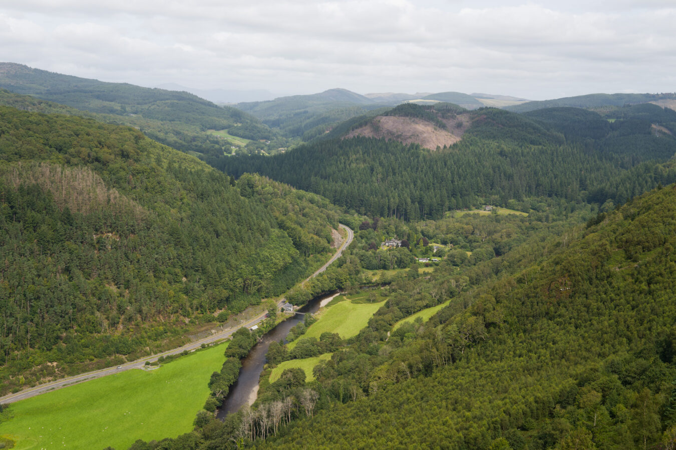 View of the valley