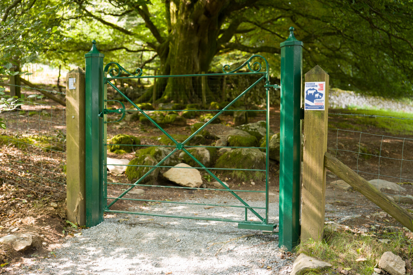Green metal gate