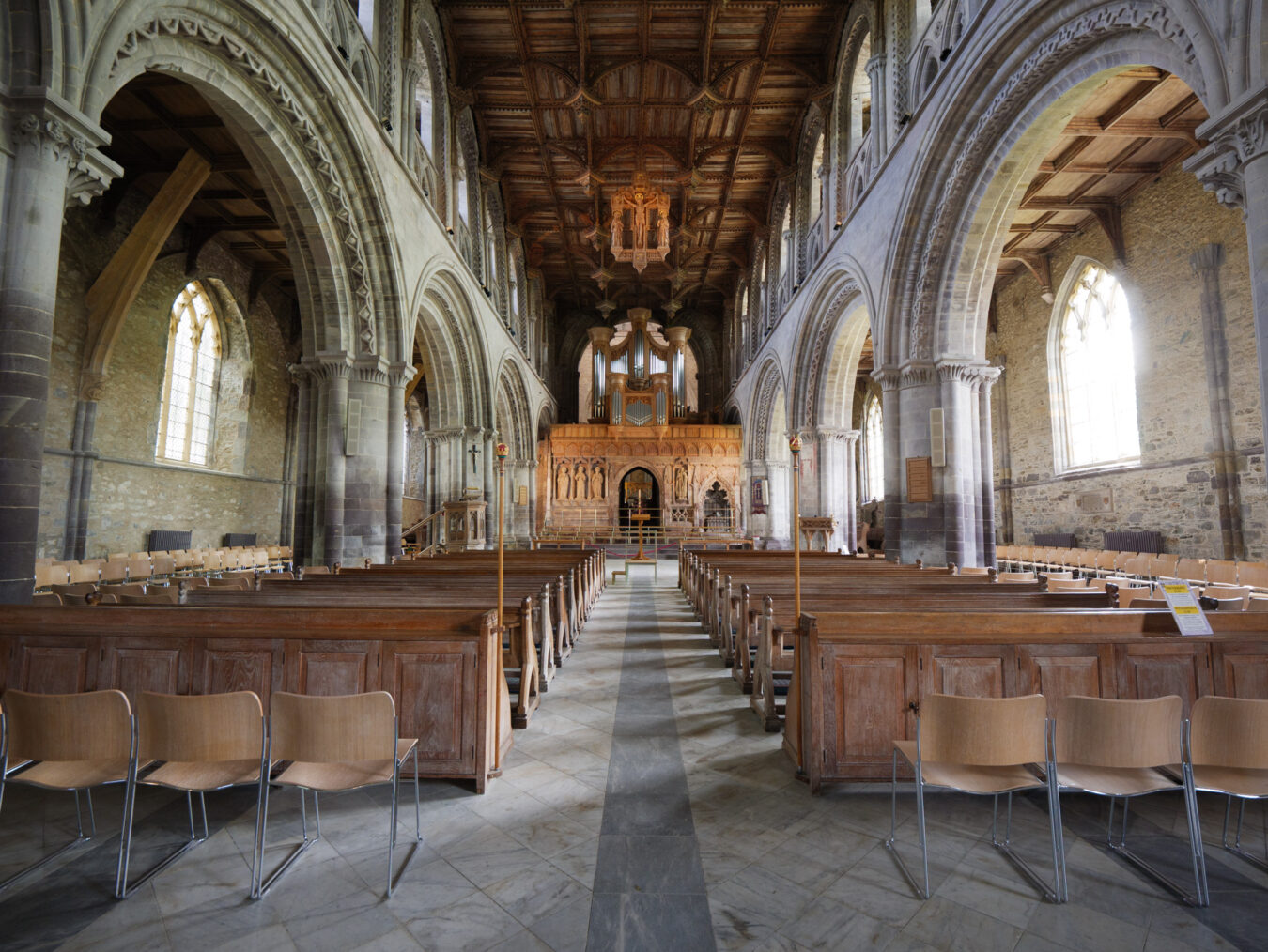 Inside St Davids Cathedral