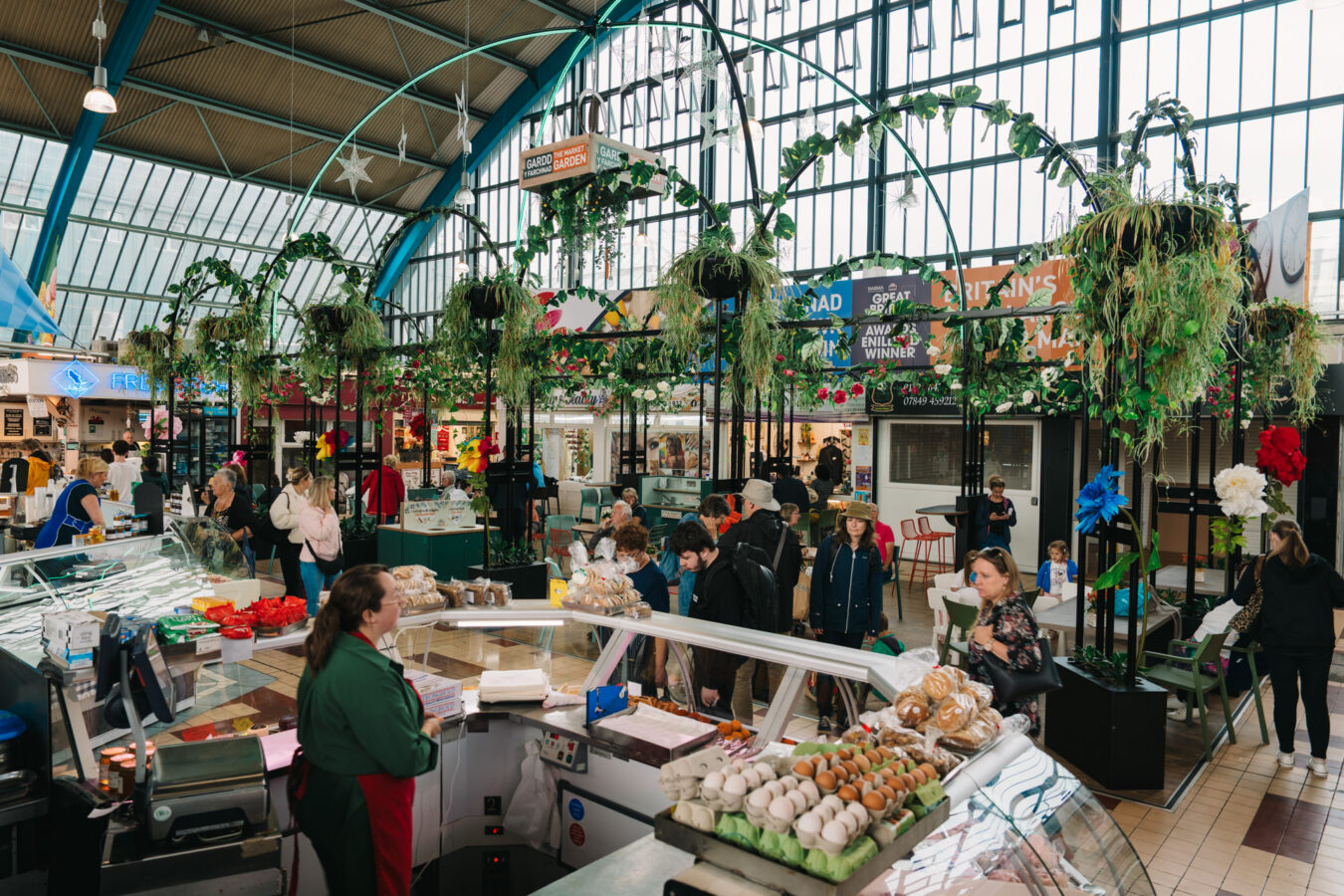 Indoor market in Swansea