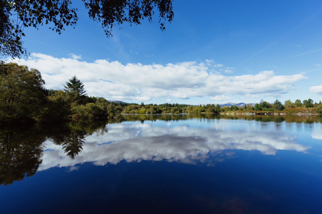Llyn Elsi with clouds reflections