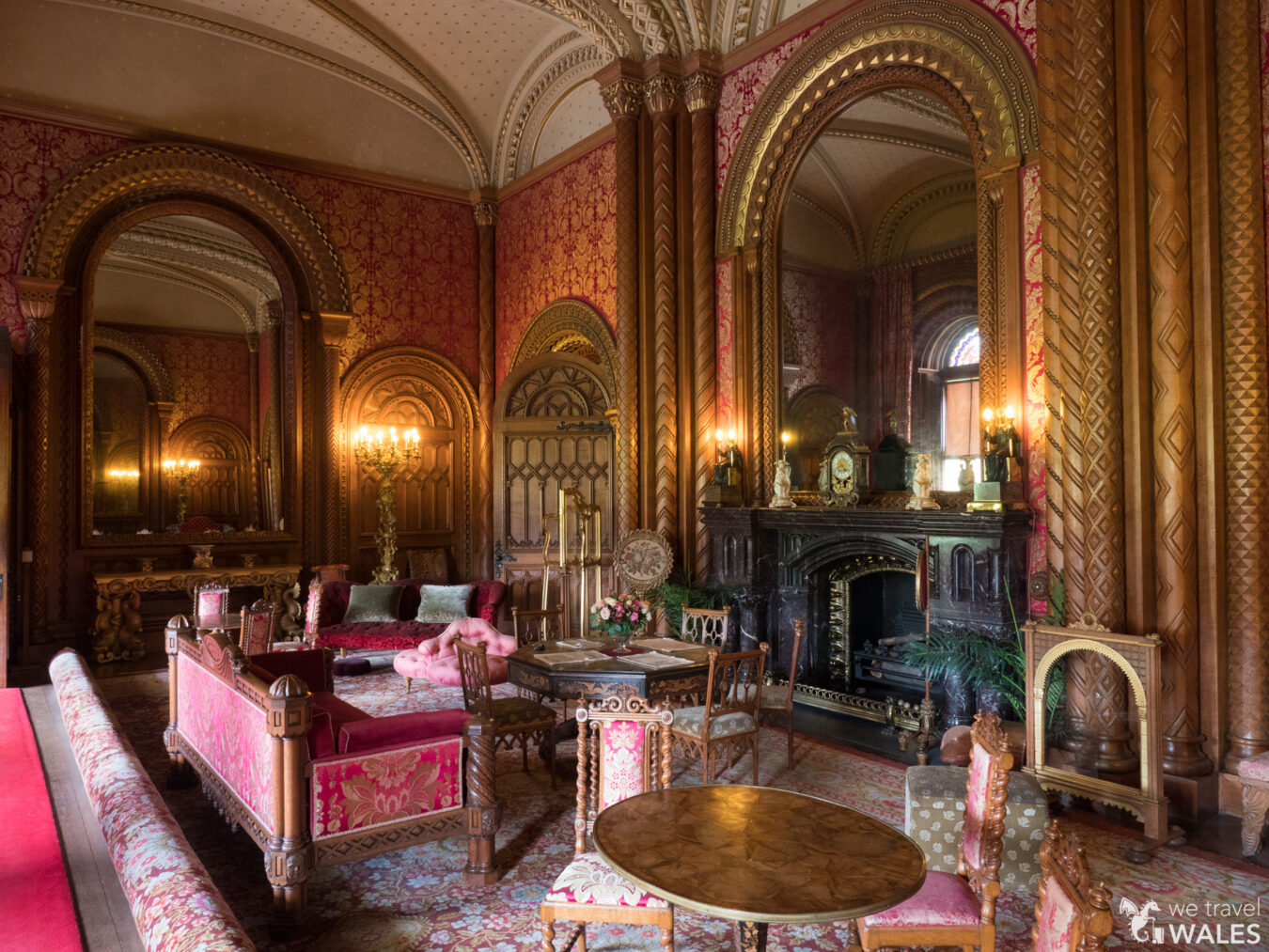 Luxury interior of Penrhyn Castle