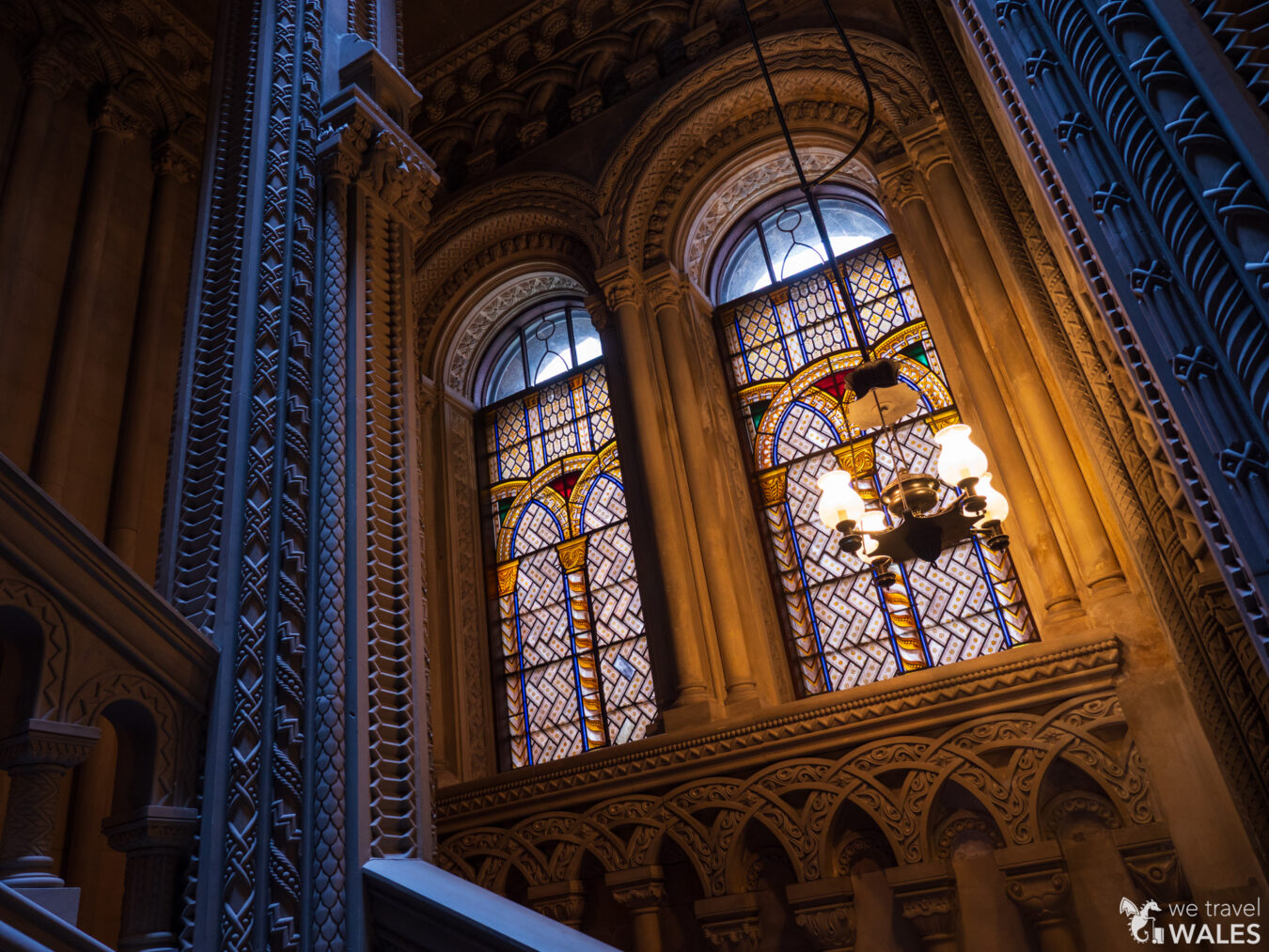Large stained glass windows in Penrhyn Castle