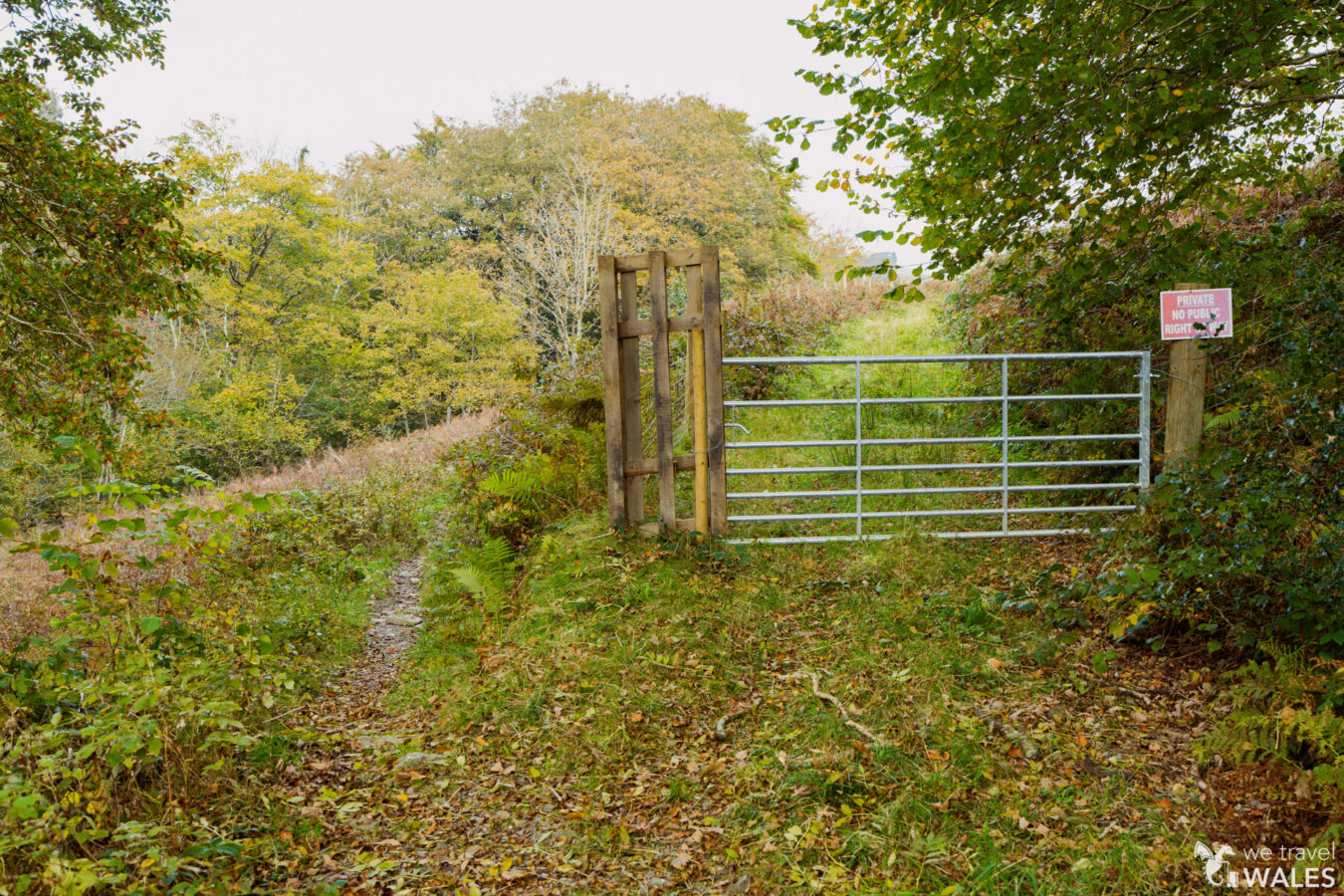 Path continues near a gate