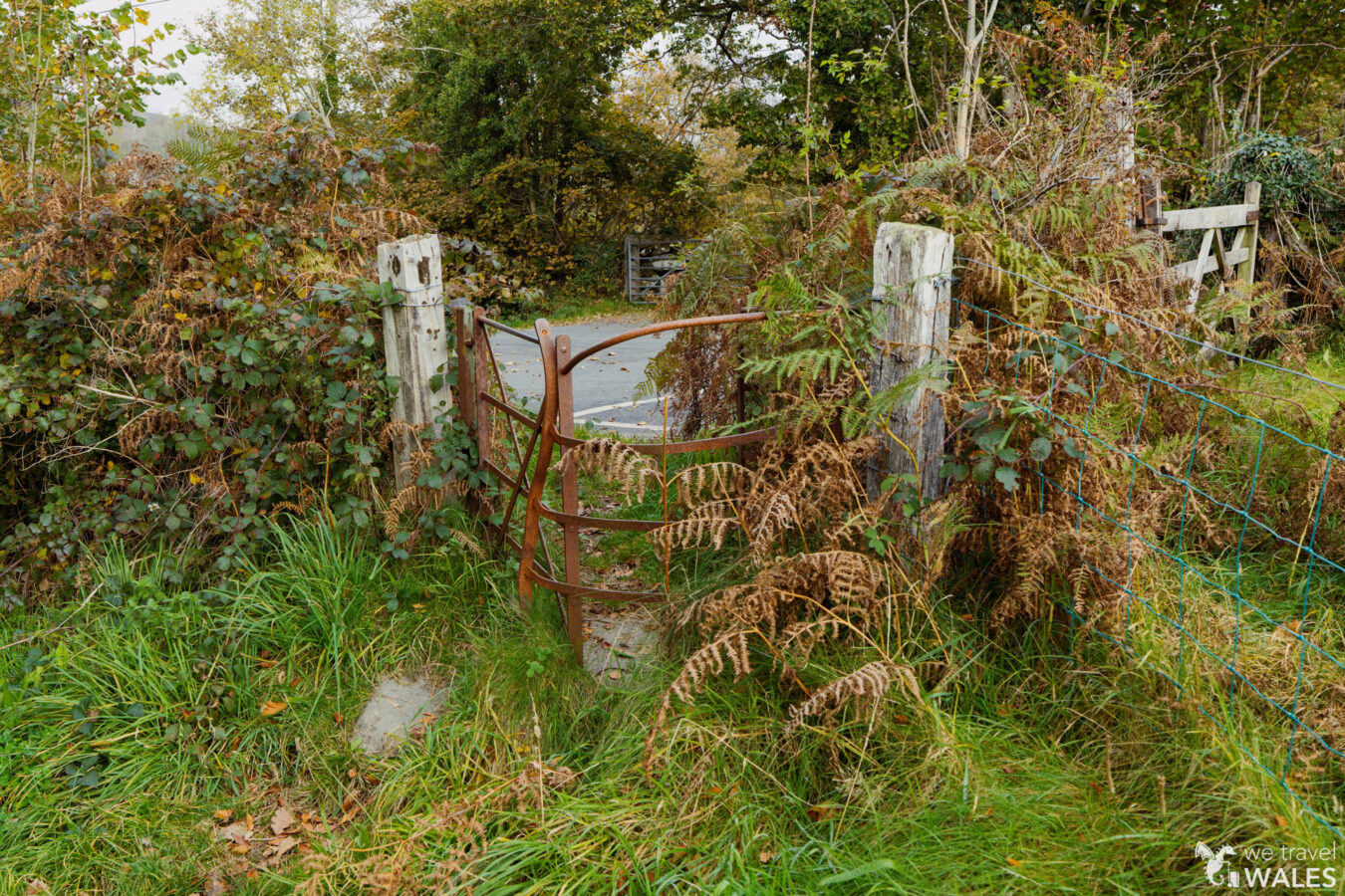 Old and rusty kissing gate