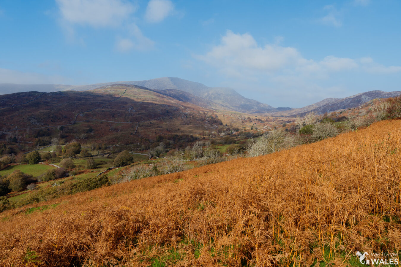 Mountain landscape around Clogau Gold Mine