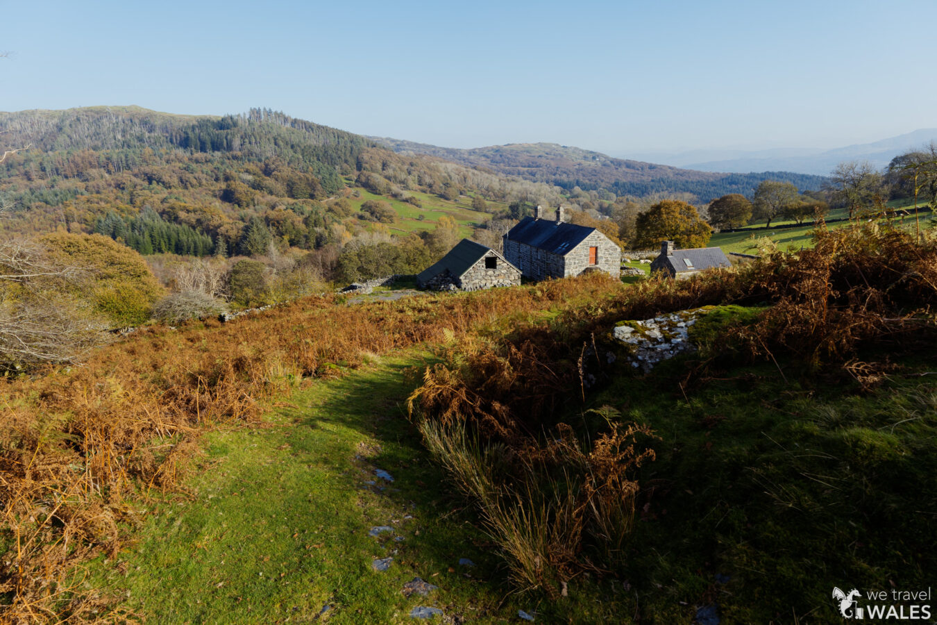Path leading to Garth Gell farm