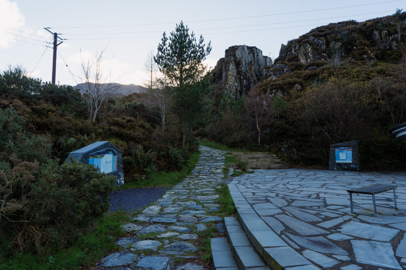 Beginning of the path at Cwm Idwal Centre
